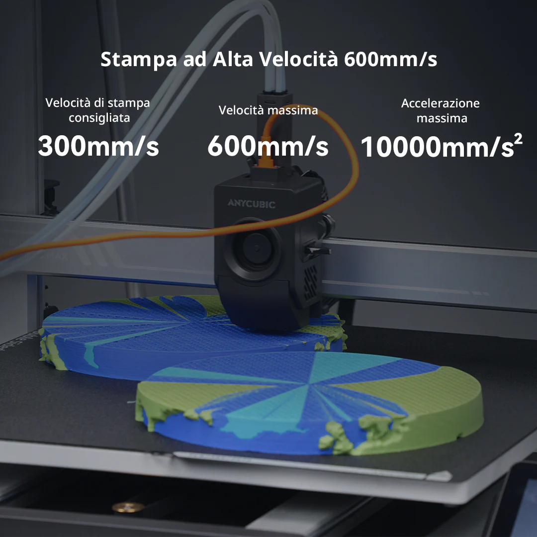 Stampante 3D Anycubic Kobra 3 Max Combo, stampa multicolore ad alta velocità 600 mm/s, ampio volume di stampa 420x420x500 mm - Image 4