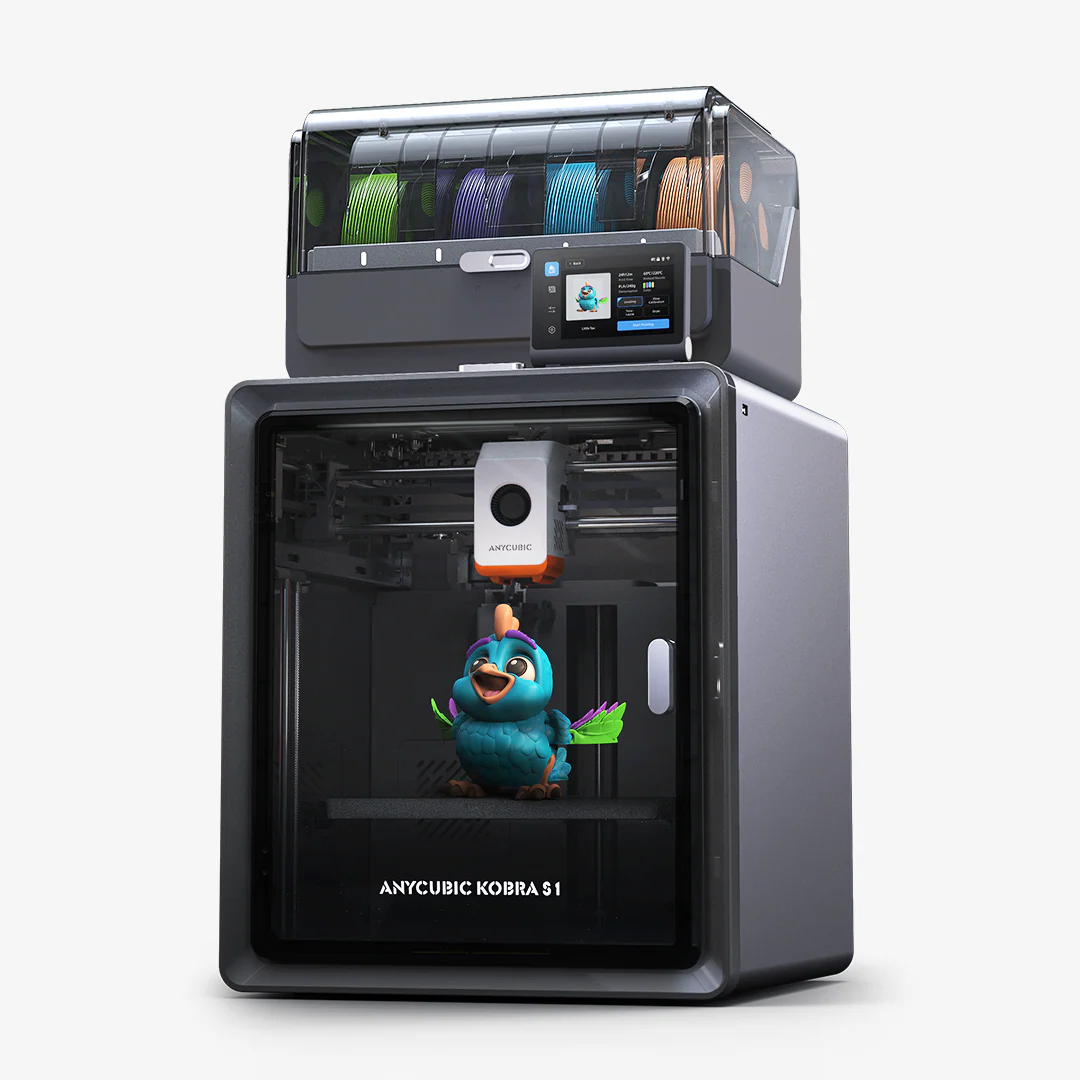 Stampante 3D Anycubic Kobra S1 Combo, 4 straordinari colori multicolore, asciugatura intelligente durante la stampa, fotocamera integrata, velocità elevata di 600 mm/s e estrusore anti-intasamento con hotend a 320℃ - Image 8